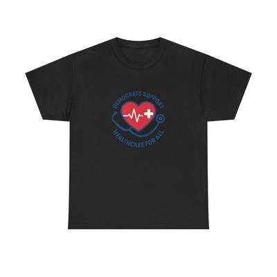 Unisex Adult T Shirt Democrat Healthcare for All Emblem
