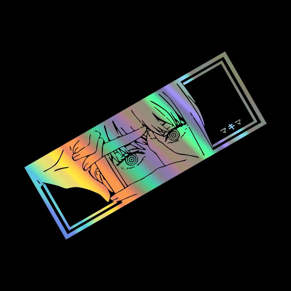 Japanese Anime Car Sticker Catching Sharp Eye for Window Rear Windshield Creative PVC Trucks Vans Reflective Vinyl Film Decals