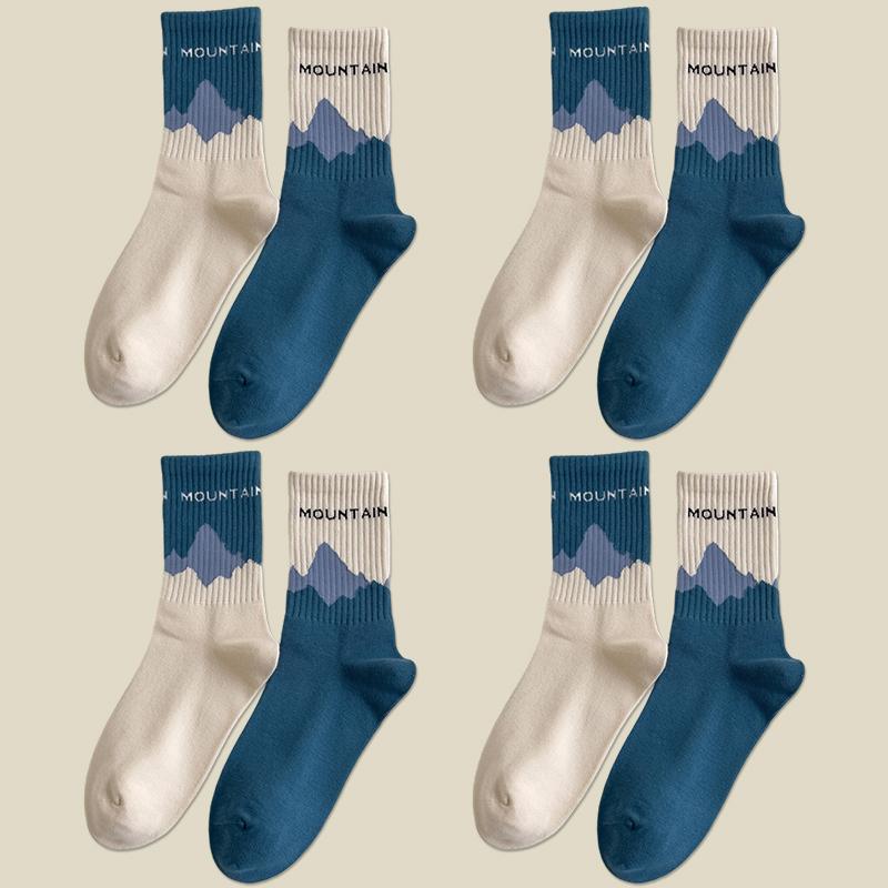 

4 пары мужских и женских спортивных носков, удобные повседневные носки с антифрикционным покрытием, унисекс, для ходьбы, тренировок, бега, игры в мяч, носки для экипажа