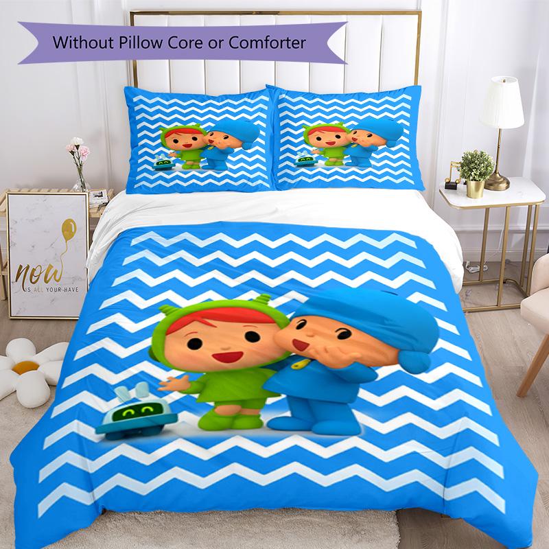 Pocoyo Bed Linen Set Suitable for Living Room Soft Fabric Perfect Gift for Friends & Family