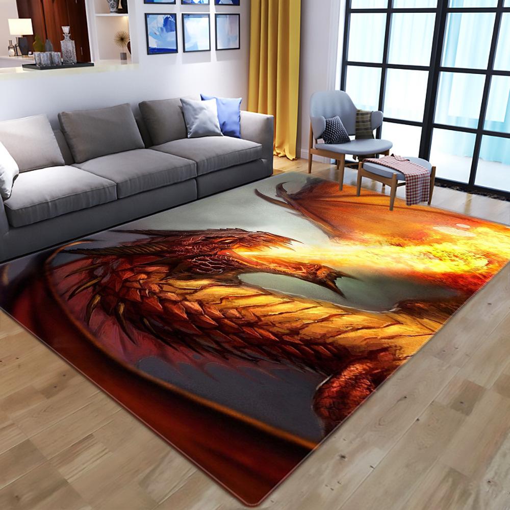 Living Room 3D Printed Carpet Floor Mat Bedroom Carpet Children'S Non-Slip Crawling Carpet Floor Mat
