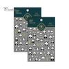 Cartoon Panda Nail Art Sticker 5D Bamboo Letter Waterproof PET Self-adhesive Women Girls Fake Nail Decoration Decal Party Supplies Gift
