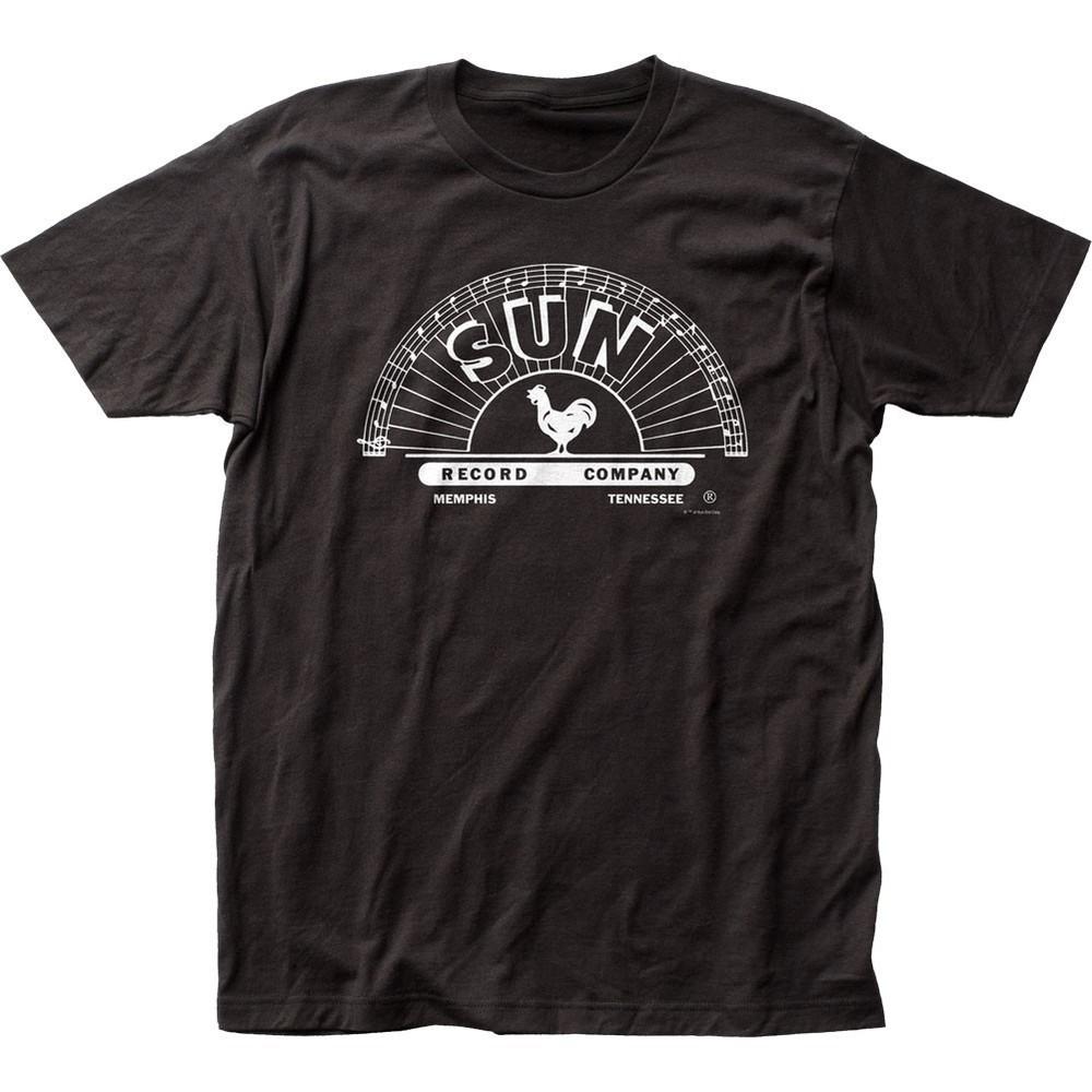 

Sun Records BampW Logo Mens T Shirt Music Classic Concert Rock Band Tee New Black Unisex T-Shirt XXXL