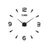 Digital Clock Wall Clock Simple 3D Three-dimensional Home Decoration Wall Clock Personalized Punch-free Wall Clock