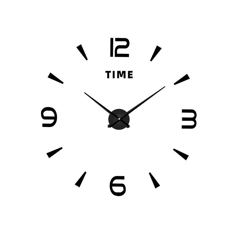 Digital Clock Wall Clock Simple 3D Three-dimensional Home Decoration Wall Clock Personalized Punch-free Wall Clock