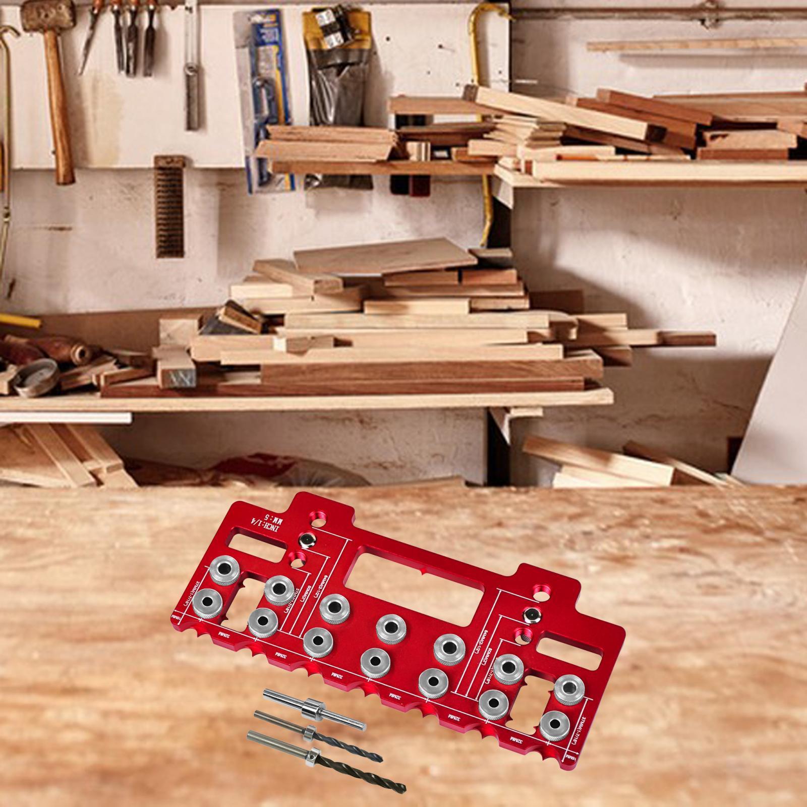 

Шаблон направляющей для сверления отверстий для шкафов из алюминиевого сплава для улучшения дома Мастерская по сборке шкафов