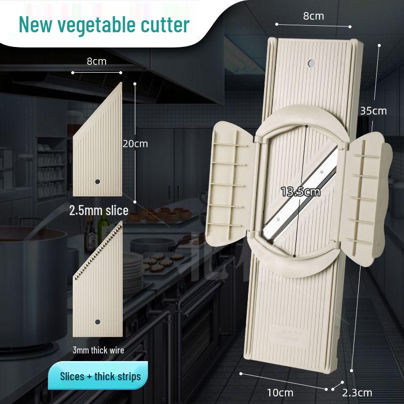 Commercial Handheld Potato Grater & Slicer with Hand Guard for Restaurants and Canteens