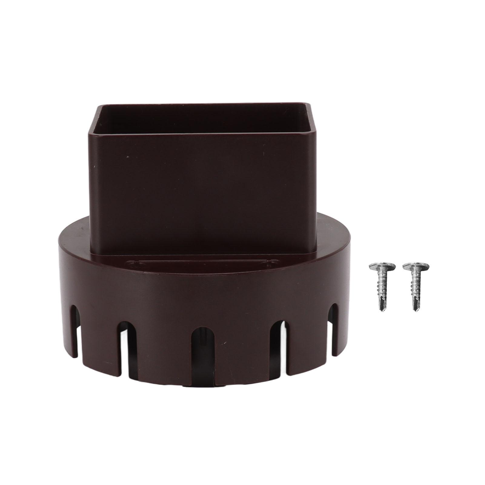 

Пластиковый адаптер для водосточной трубы, переходник для слива, замена, соединитель-переходник для водосточной трубы с винтами, черный S 2x3in коричневый