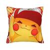 Pokemon Pikachu Pillow Case  Kawaii Pillow Cover Square Pillowcases For Couch Sofa Bedroom