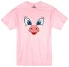 Cartoon-Stil Schwein Print Lustig 100% Baumwolle Unisex Herren Rosa T-Shirt
