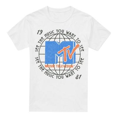 MTV Mens 1981 Globe T-Shirt