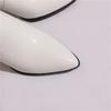 Women's High-heeled Boots Sexy European and American Style Pointed Thick Heel Solid Color Large Size Knee Elastic Boots