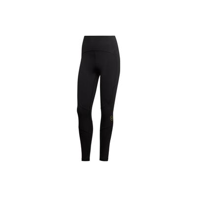 adidas X Stella Mccartney Co-Branded TPR 7/8 Solid Color Logo Print High-Waist Stretch Fitness Leggings Women Bottoms Black HG6877