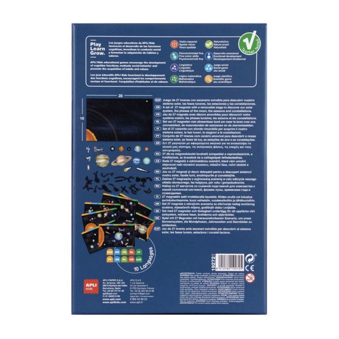 Jeu - Magnets - Puzzle magnétique - Système solaire - Enfant - Apli Kids