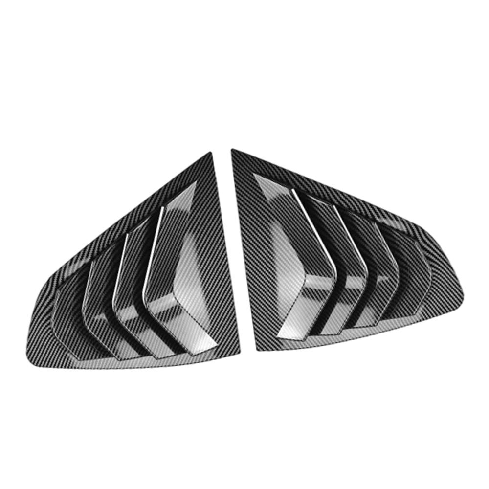 2 Stück hinterer Seitenfenster-Zierleisten-Spoiler für BMW X4 G02 2018      2024 Fensterblenden-Abdeckung Lüftungsschlitze
