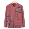 Mom Sweater Cardigan Grandma Spring and Autumn Coat Old Man Spring and Autumn New Knitted Sweater Women Loose Old Man Clothes