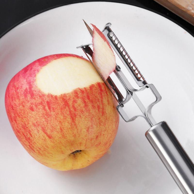 

5 Pcs Stainless Steel Peeler Slicer For Fruit Vegetable Spud Potato French Carrot Cutter Kitchen Gadget Tool Speed Peeler Slicer one size