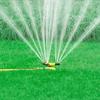 Automatic Garden Sprinkler 360-Degree Rotating Water Sprinkler 3-Arm Adjustable Sprinkler Garden Hose Attachment for Yard Lawn Irrigation