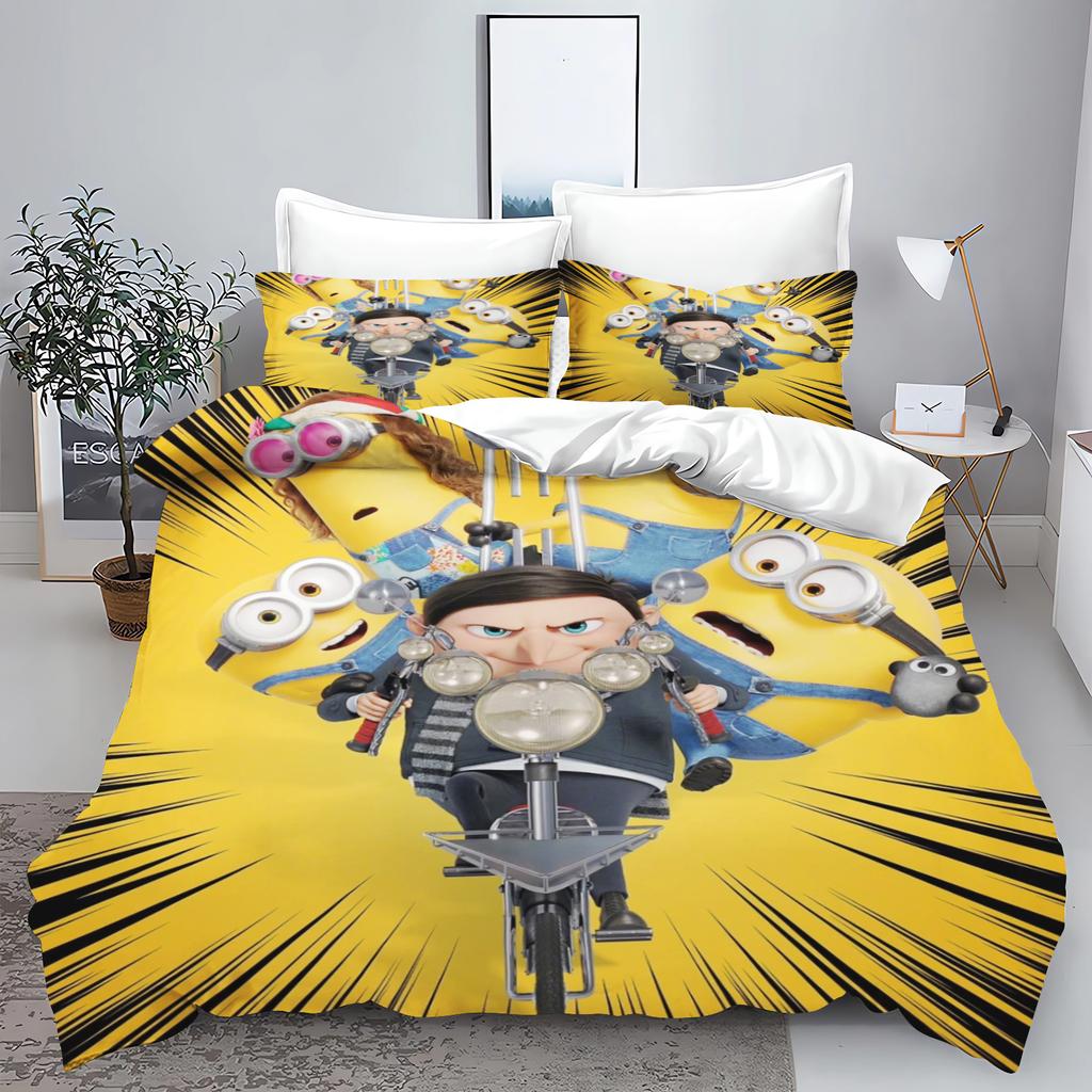 Duvet Cover Peanuts Series Set Comforter Bedding 3d Children'S Bedding Set 3-Piece 1 Quilt Cover King Size