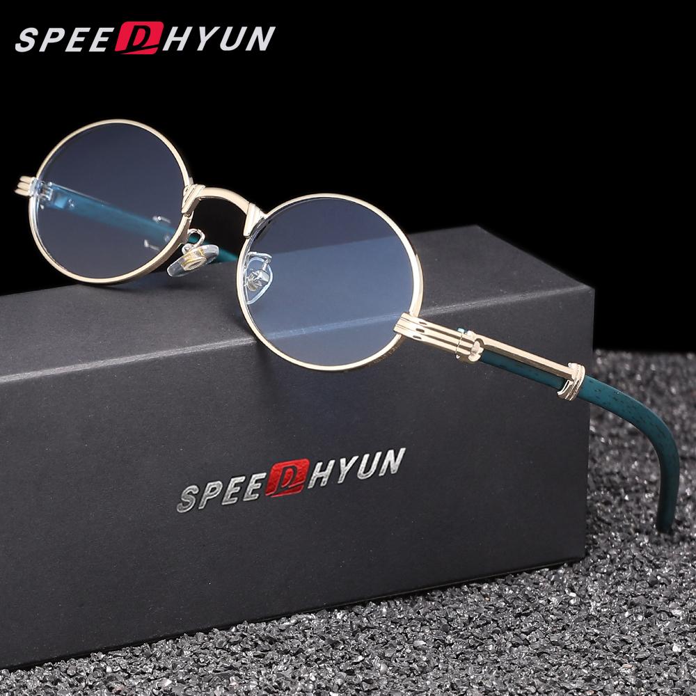 SPEEDHYUN Vintage Round Sunglasses Lightweight Frame with Full UV Protection