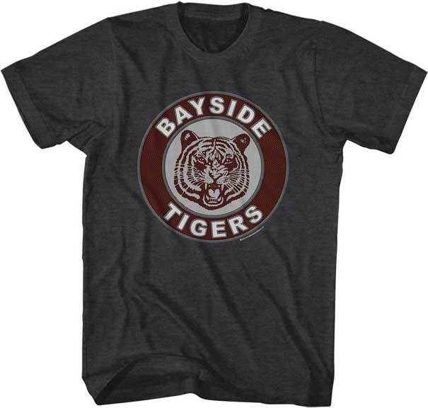 Saved By The Bell TV Show Bayside Tigers School Logo Men T Shirt XXL