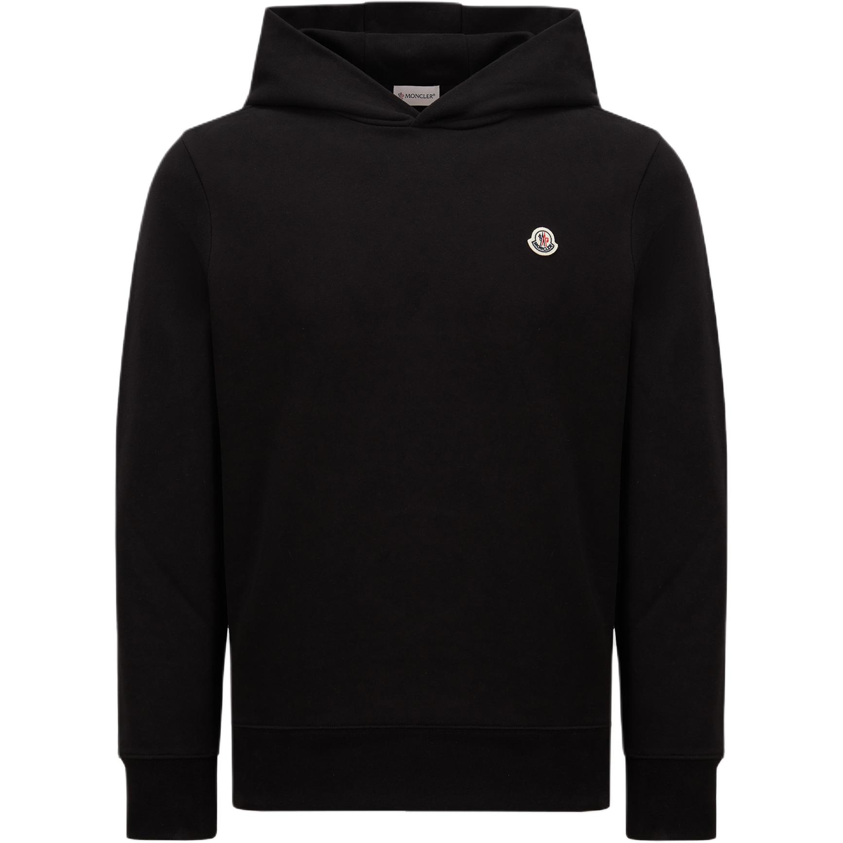 Moncler Vienskrāsas Logotipa Plāksteris Ar Kapuci