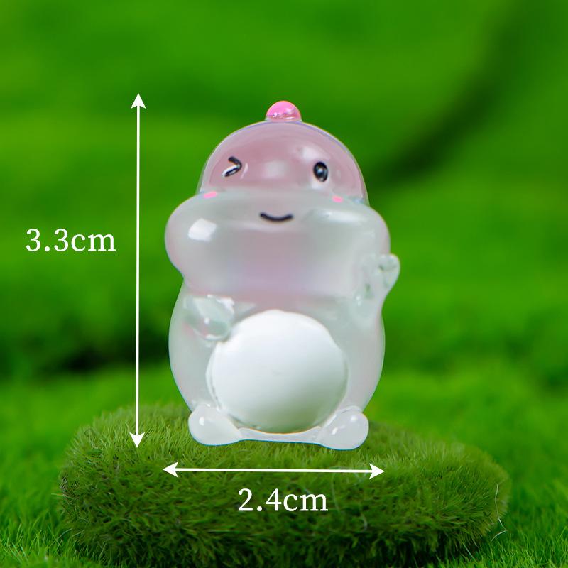 

Микропейзажное украшение, мультяшный милый цветной светящийся динозавр, смоляное украшение, настольный автомобиль, декоративно-прикладное искусство, аксессуары luminous dinosaur5pc слоновая кость