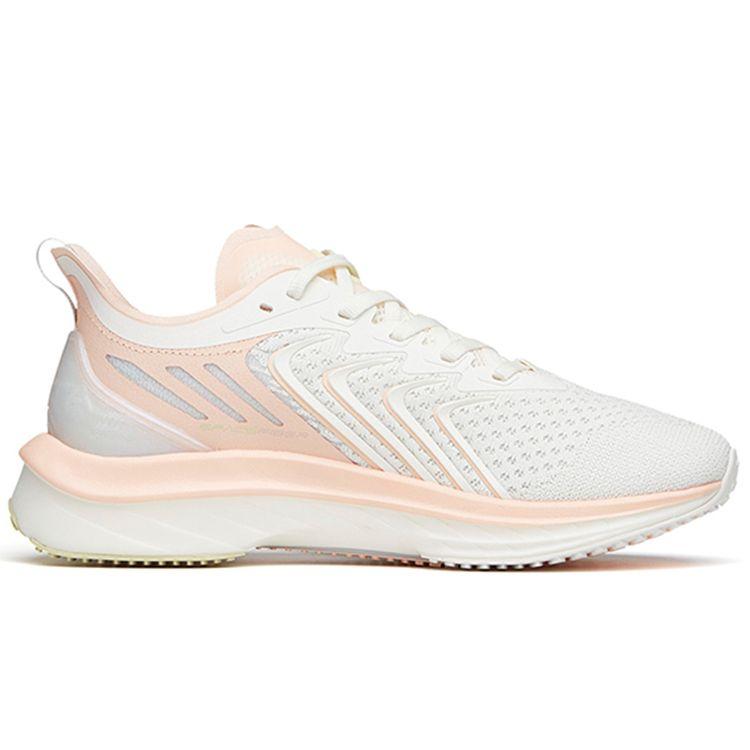 Anta Mach 1.0 Running Series Professional Shock Absorption Non-Slip Wear-Resistant Low-Top Running Shoes Women sneaker White Pink 122135562-2