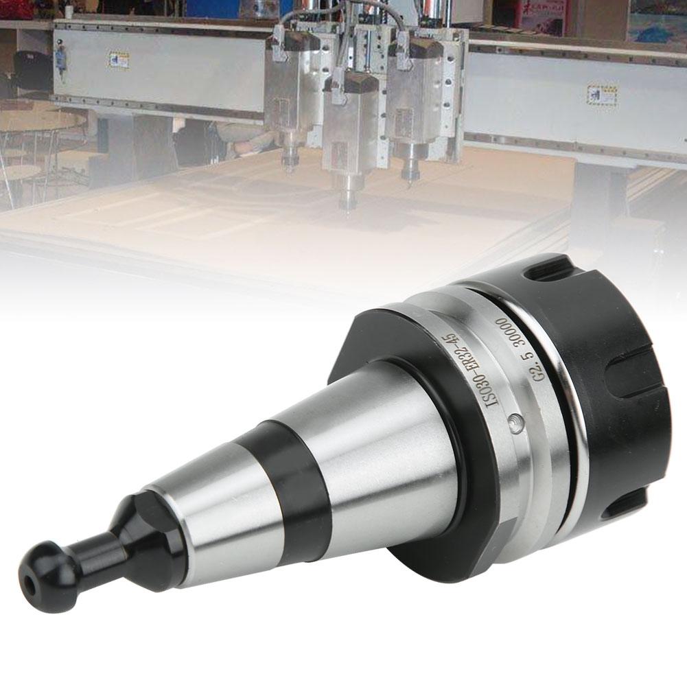 Chuck Tool Holder ISO30‑ER32‑45 G2.5 30000 RPM CNC Millinmg Collect Balance