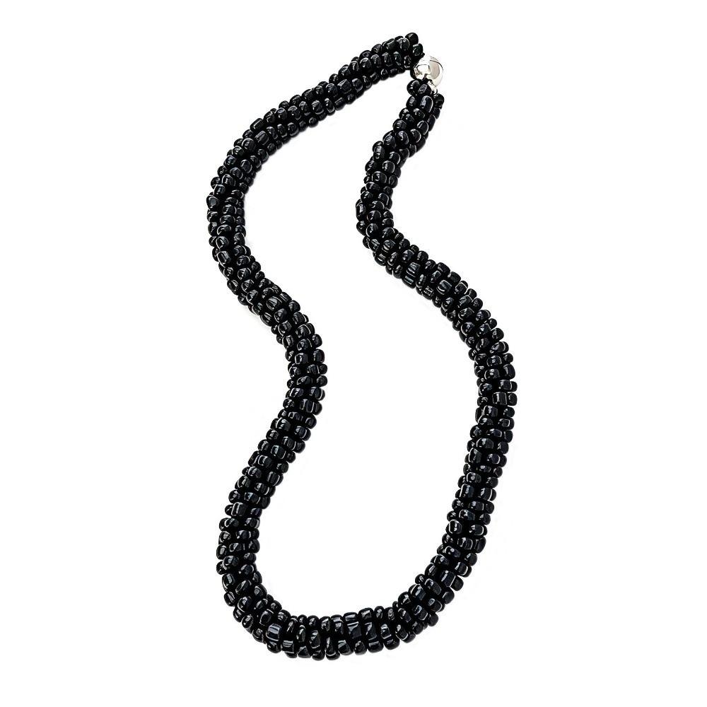 Multi-Layer Beads Women's Necklace Stainless Steel Magnetic Clasp Bohemian Necklace Party