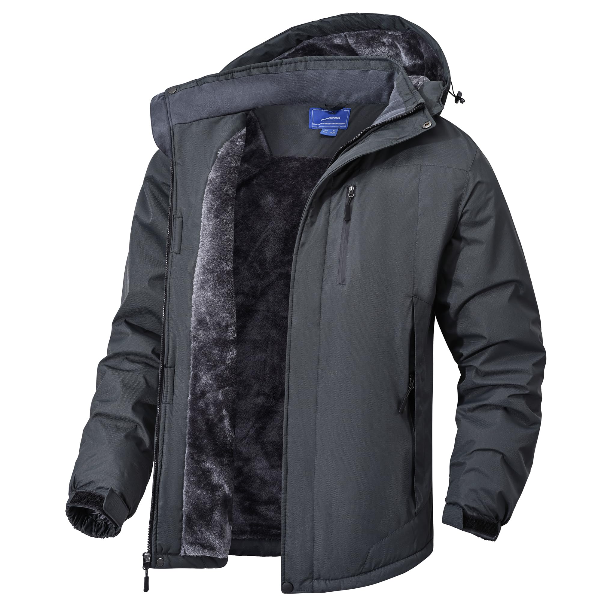 Winter Anorak Mountain Bike Fishing Warm Fleece Mountaineering Fleece with Size 3XL [uncn] Men s Jacket, Jacket, Coat, Jacket, Jacket, Jacket, Hood,