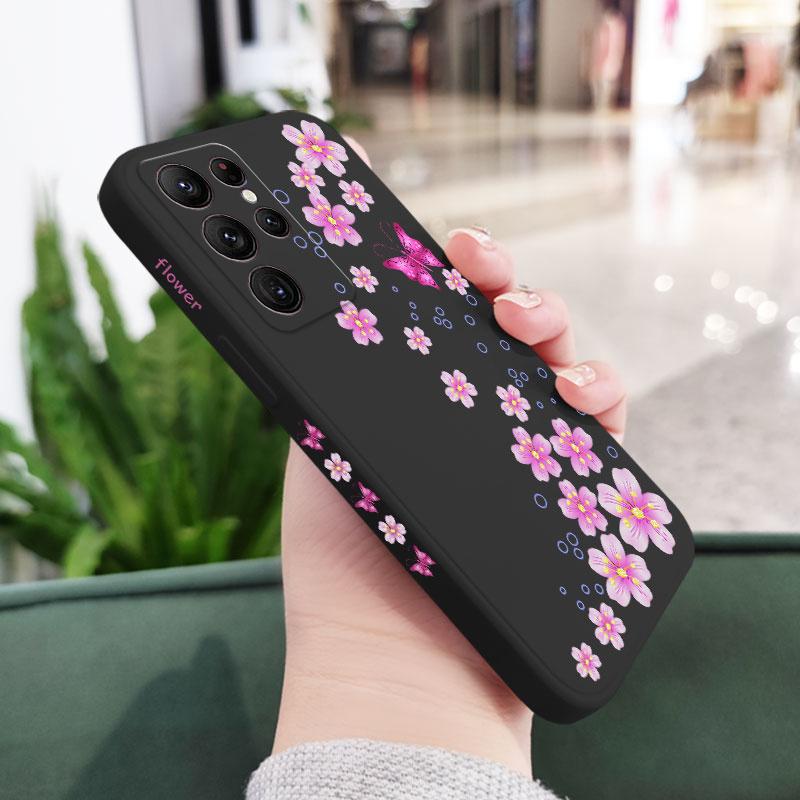 Butterfly In Bloom Phone Case For Samsung Galaxy S25 FE S24 S23 S22 S21 S20 Ultra Plus FE S10 Note 20 ultra 10 Plus Cover