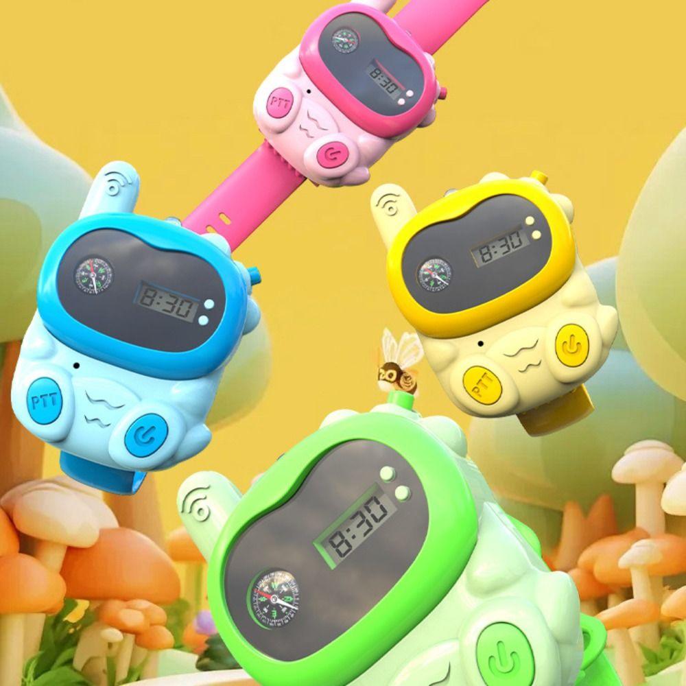 

Cartoon Children s Walkie-Talkie Radio Interphone Walkie Talkie Watches Birthday Gift blue style A