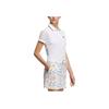 Adidas Golf Logo Print Solid Short Sleeve Polo Shirt Women Tops White HS6991