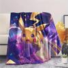 Pikachu  Print Flannel Blanket, High Quality Comfortable for All Seasons, Home Decor, Warmth and Comfort