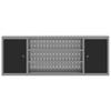 Tool Cabinet with Shelf Black and Grey 150 x 20 x 55 cm