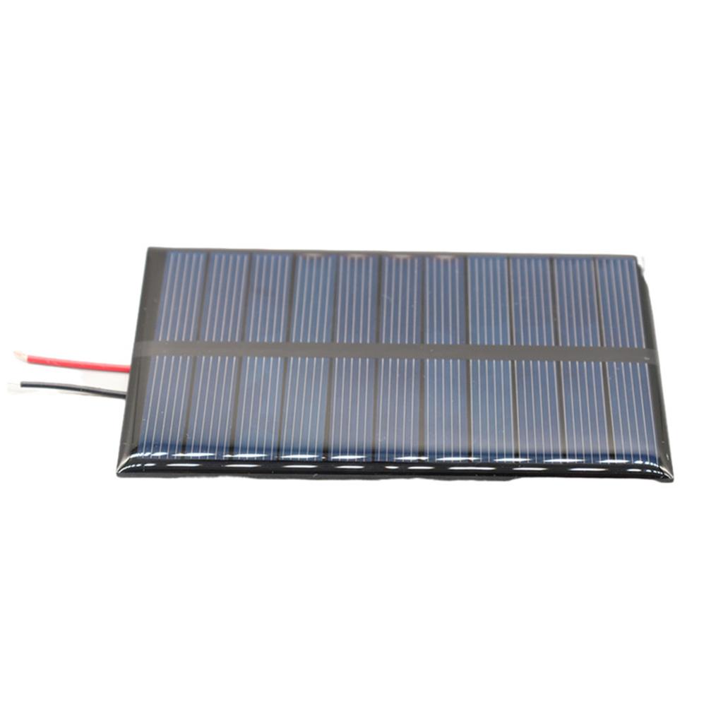 5V 120mA 0.8W Small Solar Plate Cell With Wire Polycrystalline Solar Cells Charging Panel Solar Cell Plate for Light