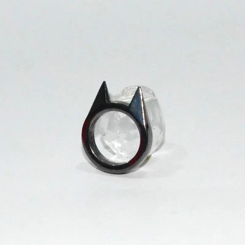 Ringe Glasbrecher Katzenohr Sicherheit Überleben Verteidigungsring Selbstverteidigungsmittel Männer/Frauen Outdoor-Überleben Selbstverteidigungsringe