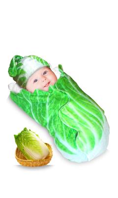 Edges42 Newborn Vegetable Swaddle, Summer Gauze, Baby Carry Blanket, Chinese Cabbage Swaddle, Nursing Cover (Chinese Cabbage)