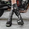 Fashion Women's Fashion Platform High Heels Boots Women's  Heightening Locomotive Boots Punk Style High Quality Knight Boots Botas Mujer