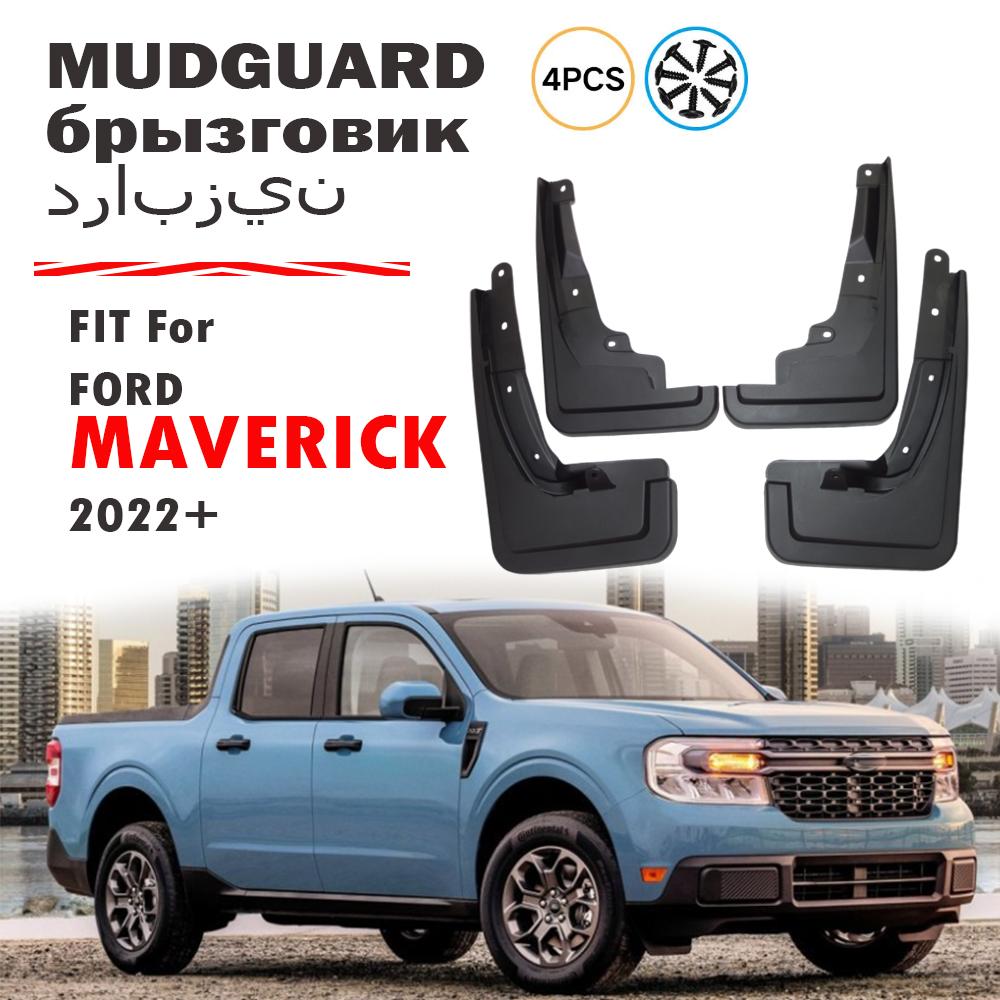 4x For FORD Maverick Mud Flap Splash Guard Mudguard Fender Mud Flaps Accessories 4pcs   2024 2025 2026+ FORD Maverick