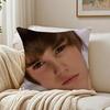 Copricuscino singer pop JJustin BBieber federa antiacaro decoro divano soggiorno cuscino stanza