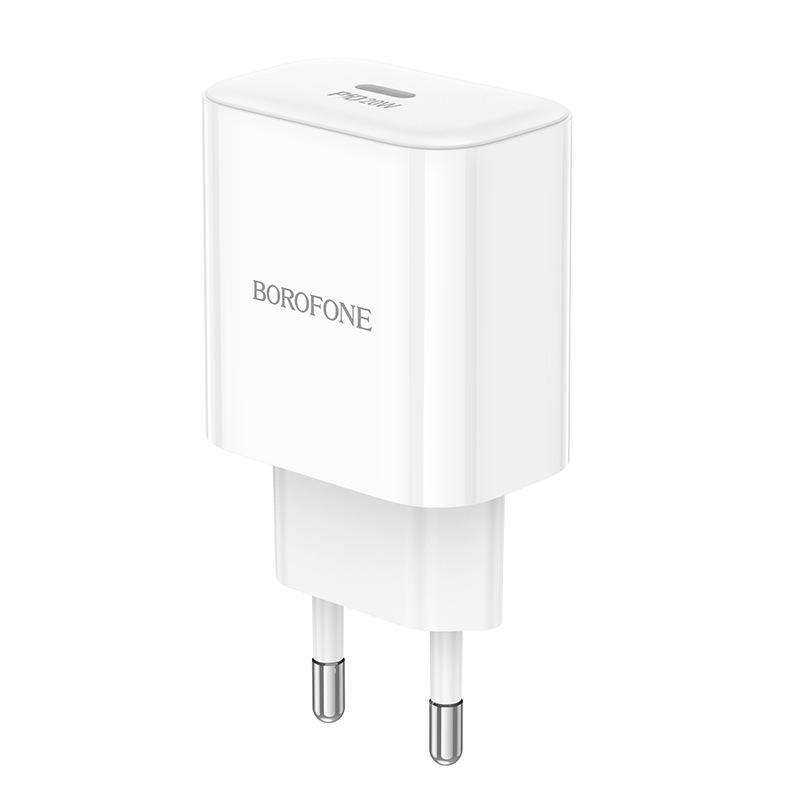 BOROFONE BA81A Platinum 20W Single Port PD Fast Charger (EU Plug)