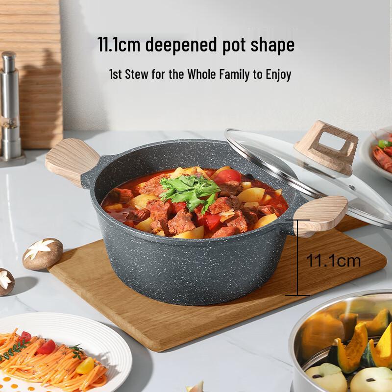 Jingdong Zao Universal Non-stick Soup Pot with Steamer