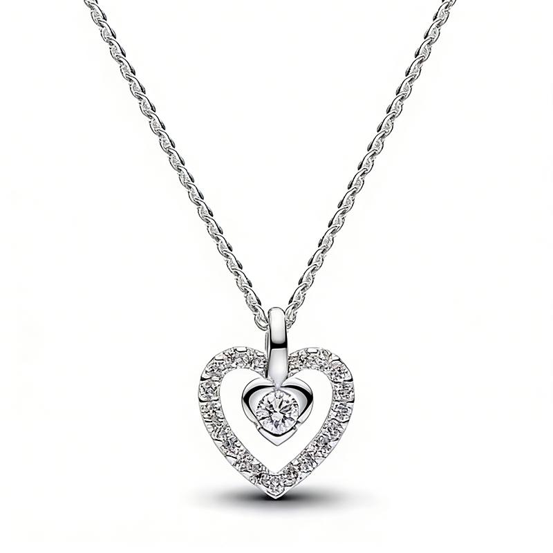 new 925 silver rainbow tennis necklace for women DIY fashion boutique wedding party jewelry gifts