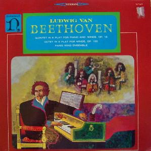 LP Record LUDWIG VAN BEETHOVEN, PARIS WIND EN - Quintet In E Flat For Piano And Win H71054 Nonesuch 1967 US Classical Used