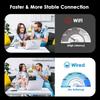 Aluminum USB C Ethernet Adapters 5000/2500/1000Mbps Fast Speed RJ45 Converters Plugs And Play For Laptop PC