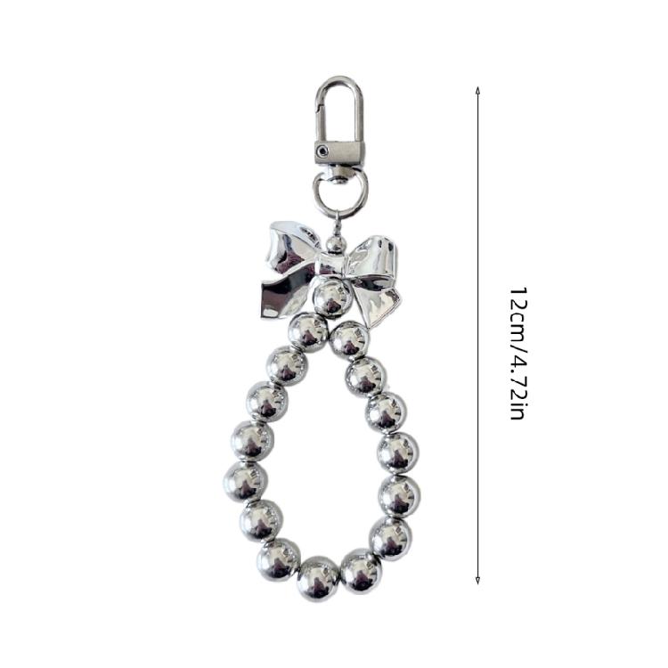 Handmade Beaded Bowknot Keychain Pendant Fashion Hanging Decoration Bag Pendant