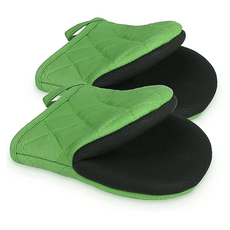 Anti Slip Silicone Insulated Gloves Single Duckbill Clip Kitchen Microwave Heat-Resistant Thick Oven Baking Rubber Gloves YLE358