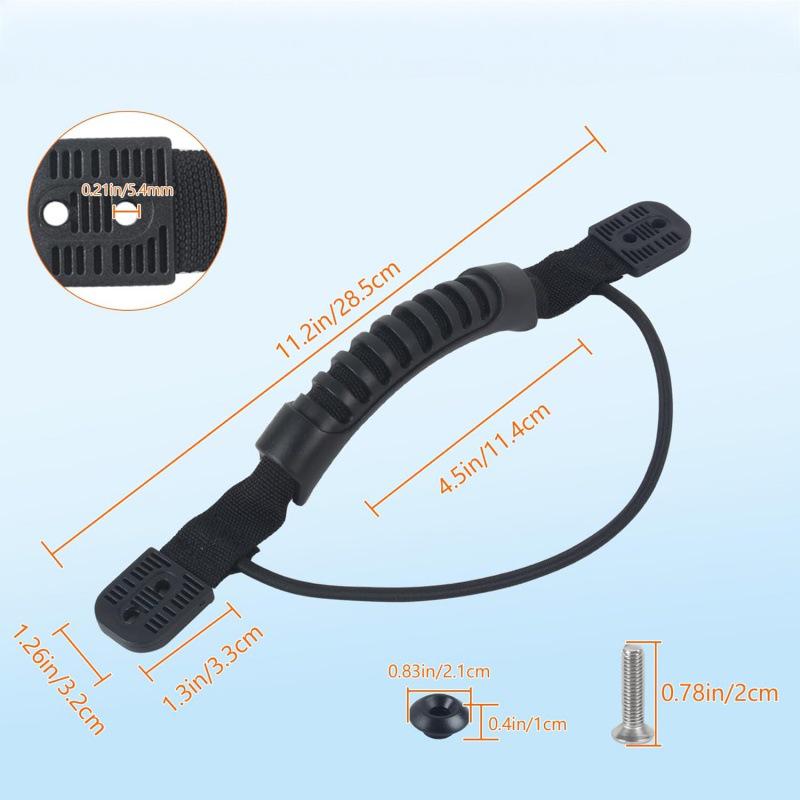 Kayak Accessories: Rubber PVC Handle with Webbing and Rope for Inflatable Boats and Backpacks
